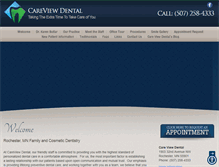 Tablet Screenshot of careviewdental.com
